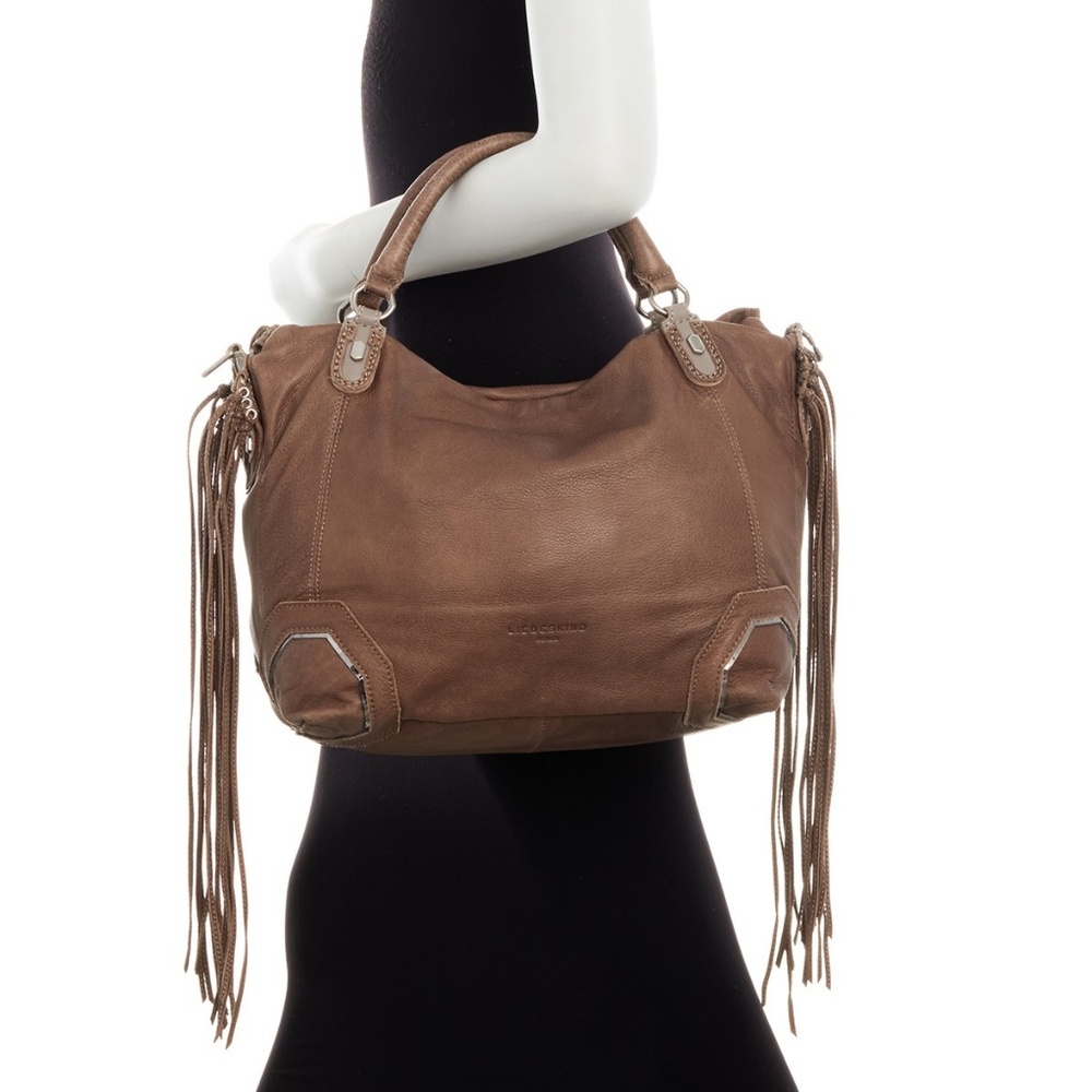 Liebeskind Berlin NEW Handbag Fringe Satchel Shoulder Tote Bag Leather
